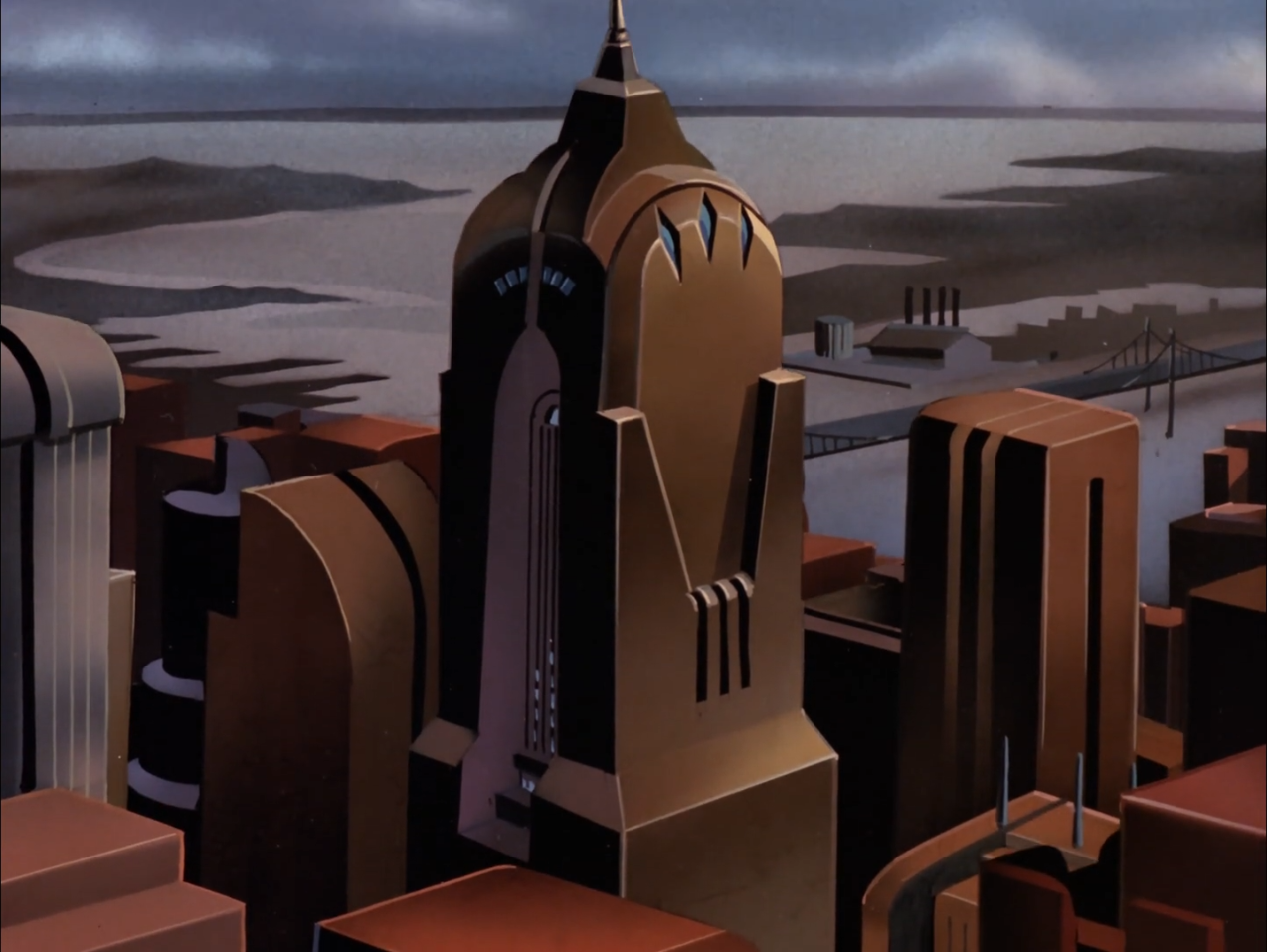 A background from Batman: The Animated Series