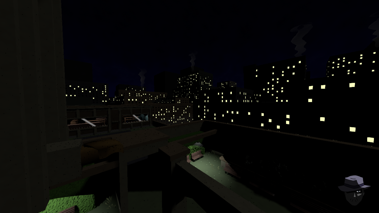 A screenshot depicting a work-in-progress building